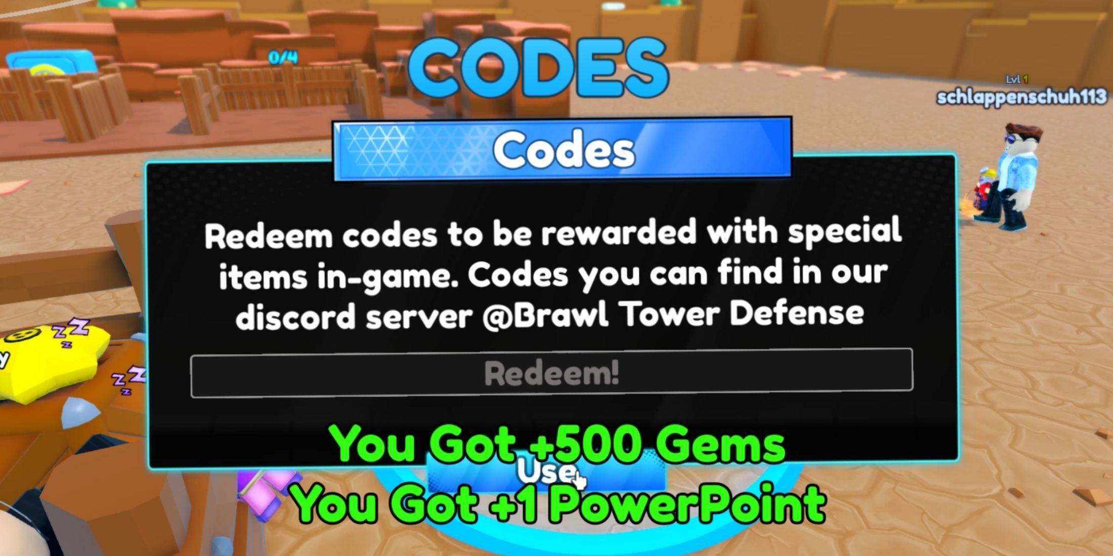 Brawl Tower Defense Code Redemption