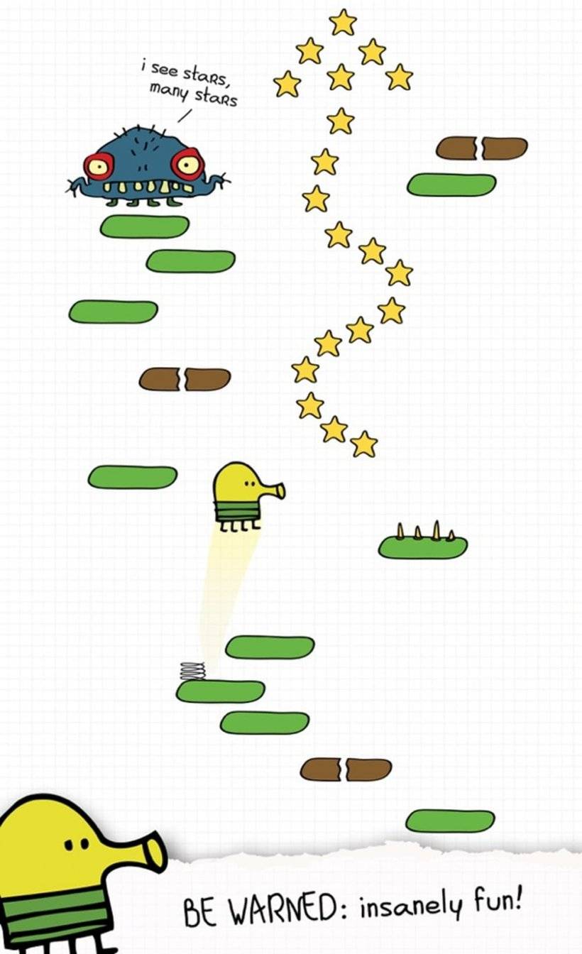 ドゥードルがエイリアンを通り過ぎると、ドゥードルのスクリーンショットが動作します