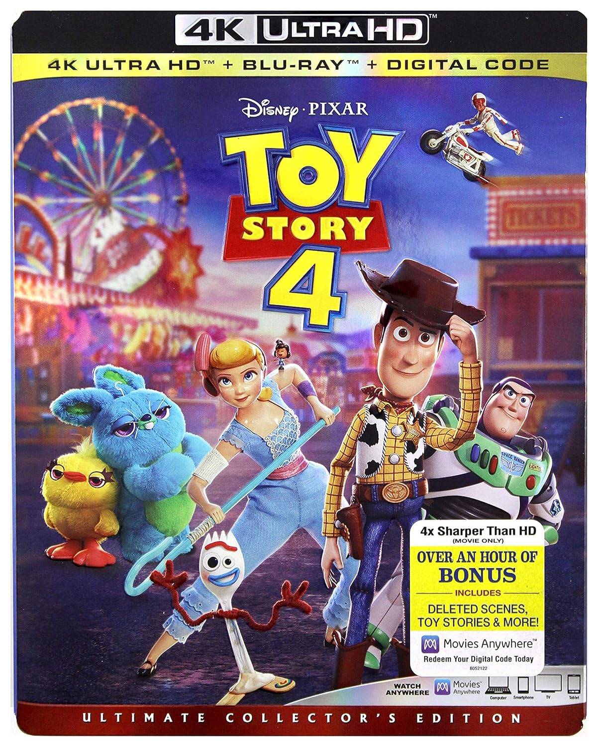 Toy Story 4 4K UHD + Blu-ray + Digital