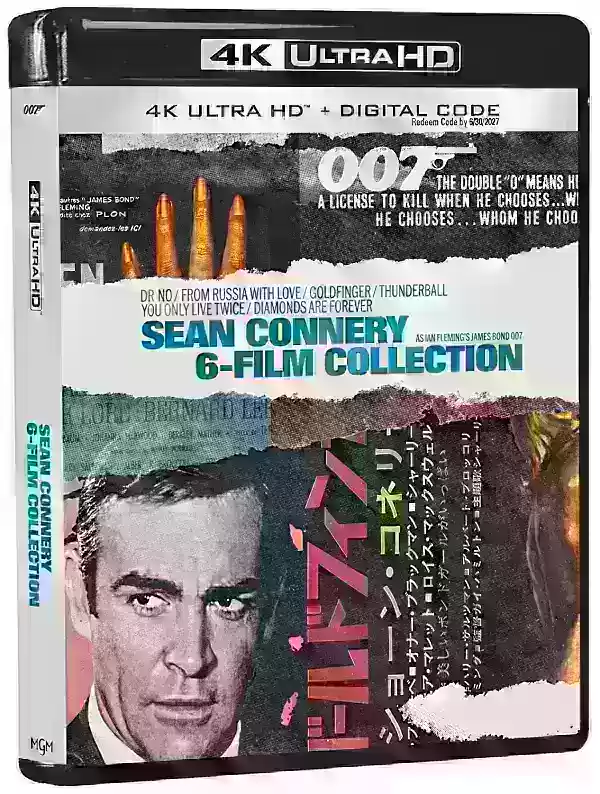007：詹姆斯·邦德（James Bond） - 肖恩·康纳利（Sean Connery）6 -FILM系列（4K UHD +数字）