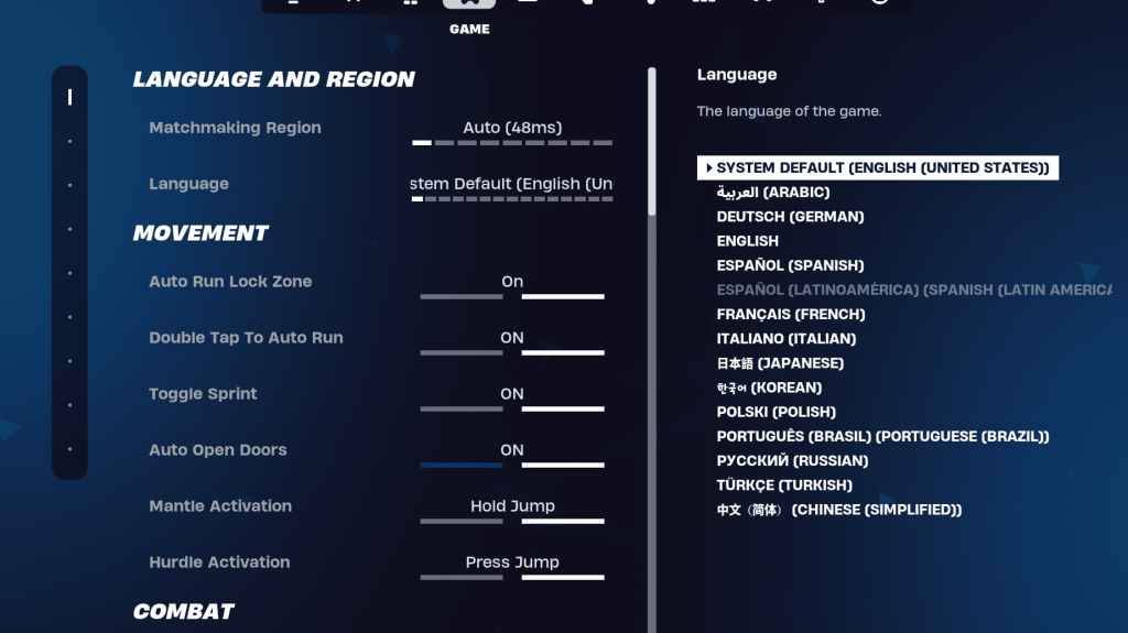 Fortnite Gameplay Settings Recommendations