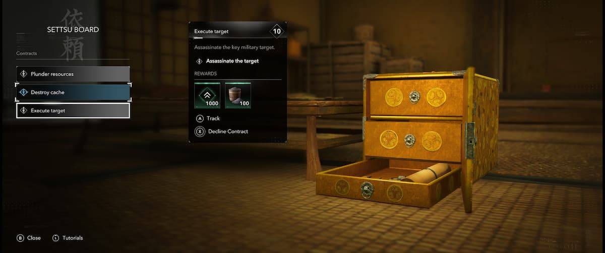 Interface de contrato de assassin