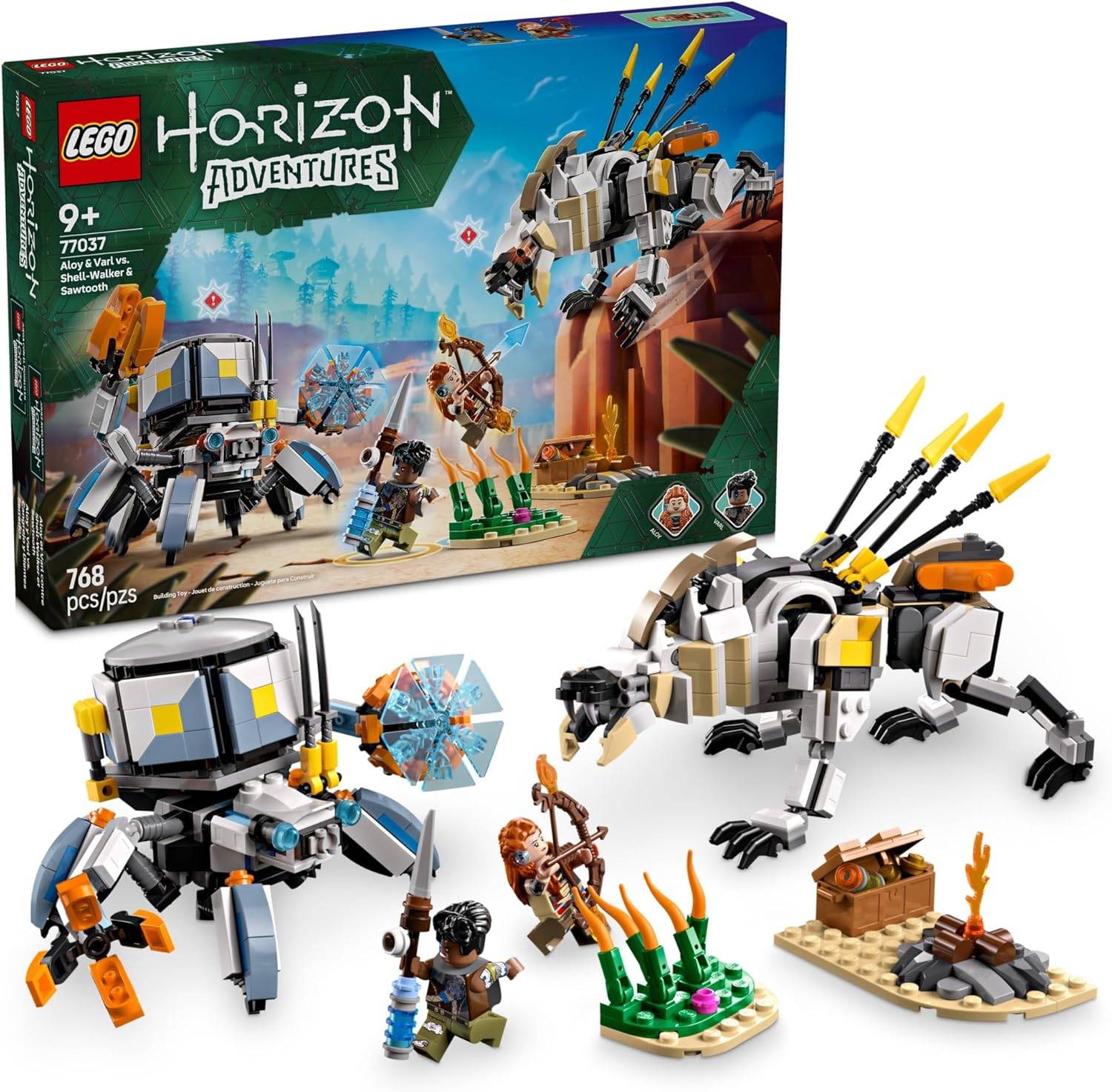 Lego Horizon Adventures Aloy & Varl vs. Shell-Walker & Sawoothooth
