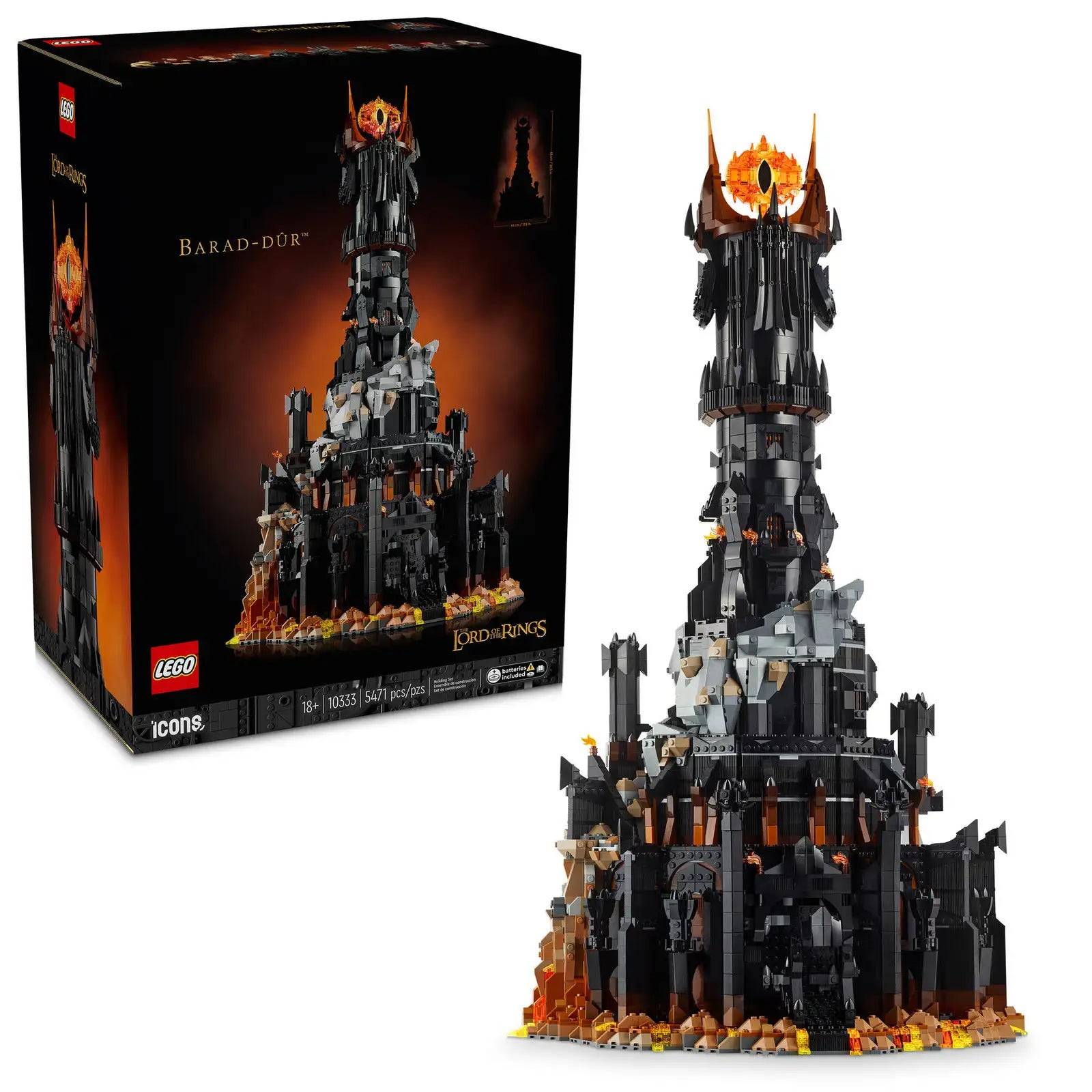 Lego iconen The Lord of the Rings: Barad-Dûr