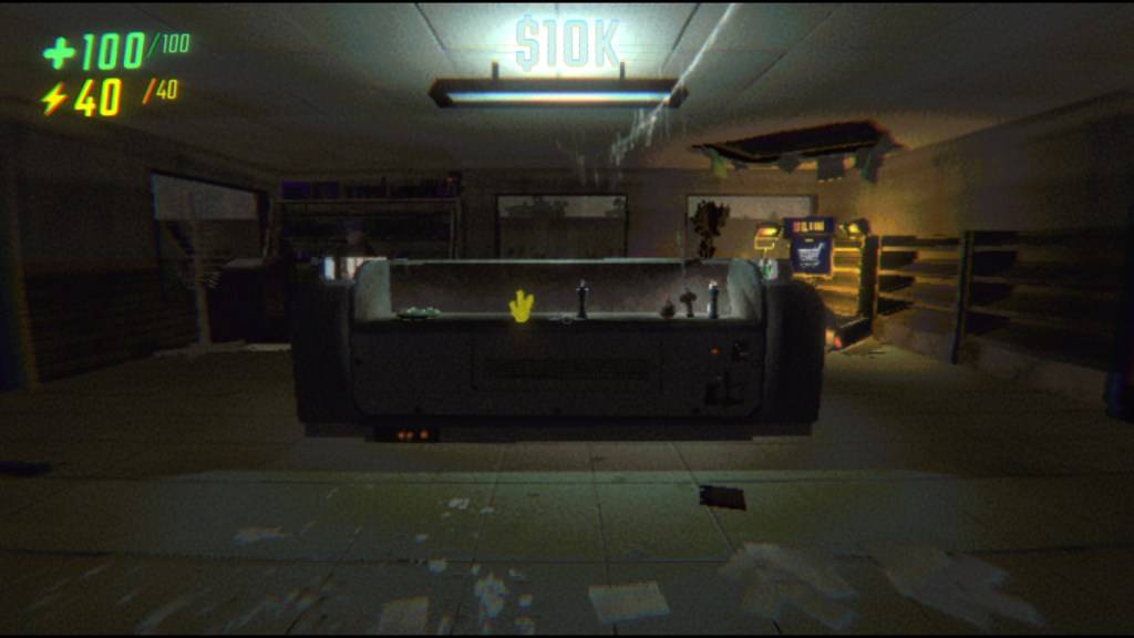 Service Station in R.E.P.O showing a yellow crystal alongside an article about human grenade mechanics