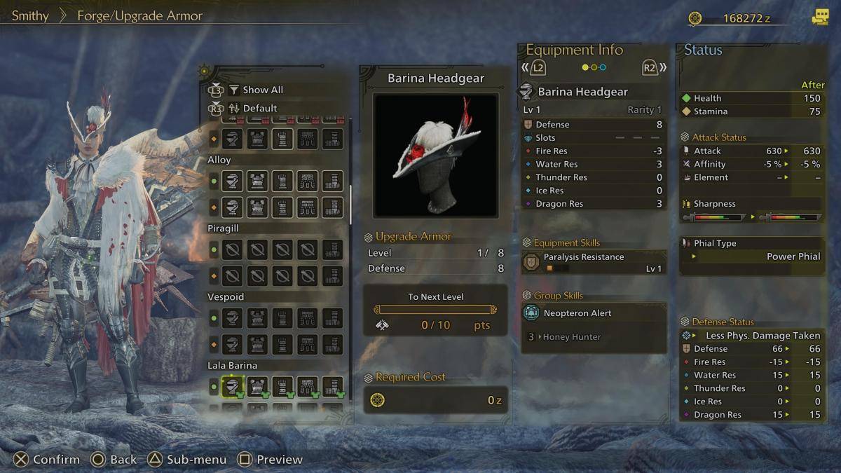 Lala Barina Armor Design 2