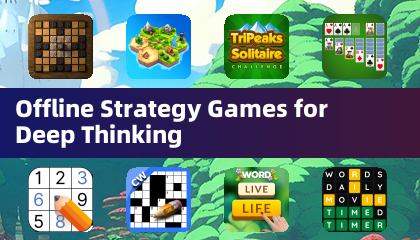 Offline Strategy Games for Deep Thinking