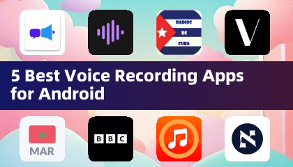 5가지 최고의 안드로이드 음성 녹음 앱