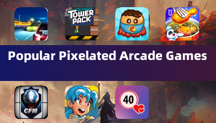 Jeux d'arcade pixélisés populaires