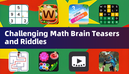 Énigmes mathématiques et casse-têtes cérébraux stimulants