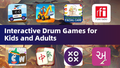 儿童与成人互动鼓游戏